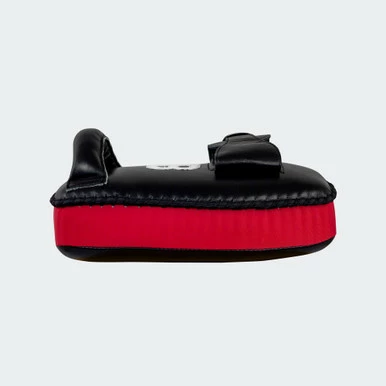 8 Muay Thai Single Strap Thai Pads | Black/Red - Image 5