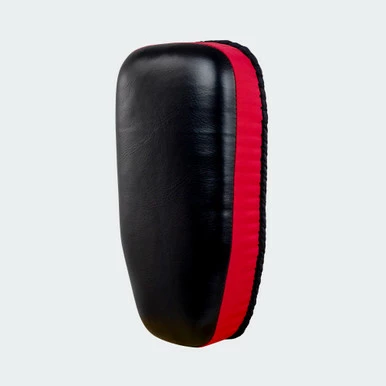 8 Muay Thai Single Strap Thai Pads | Black/Red - Image 3