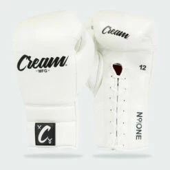 Cream TJ1 Boxing Gloves | White