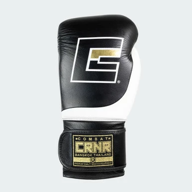 HMIT Velcro Sparring Gloves | Black/White - Image 5