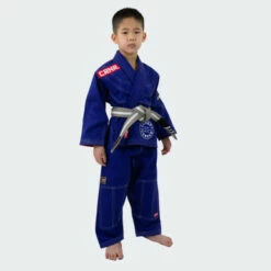 V6 Kids BJJ GI + Free White Belt | Royal Blue