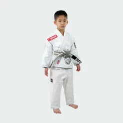 V6 Kids BJJ GI + Free White Belt | White