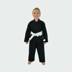 Kids Classic Kimono + Free White Belt | Black