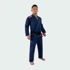 V6 BJJ GI + Free White Belt | Navy Blue